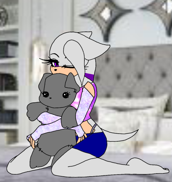 Mary The HedgeHog Holding A Plush