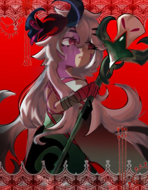 corrupted white Lily cookie
