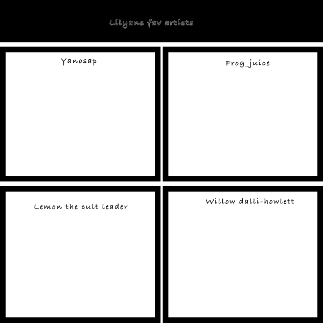 My fav artists