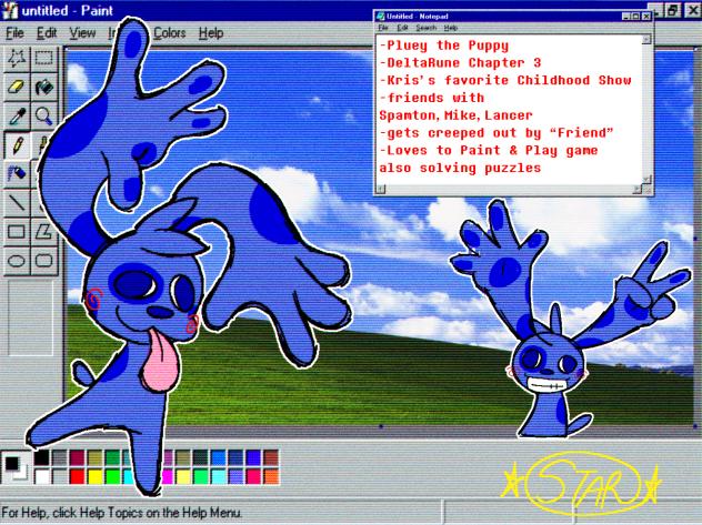 New DeltaRune Oc my take on (Pluey)
