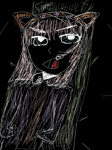 木で歌う女の子