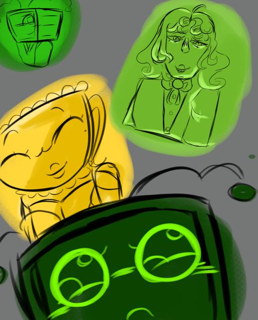Teagan and Vee doodles