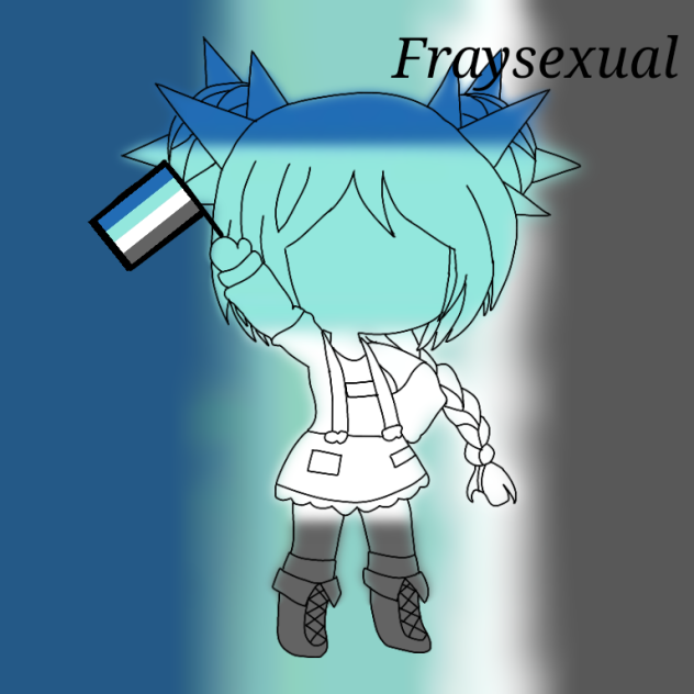 LGBTQ+ fraysexual Character art 18
