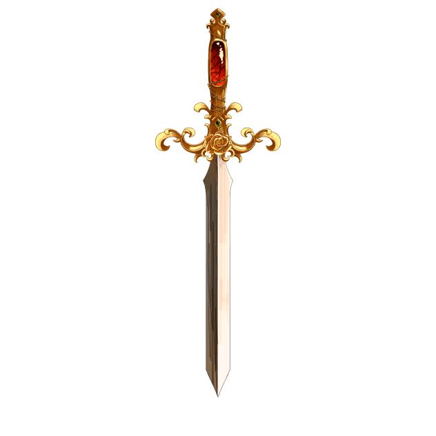 Rose stylized sword