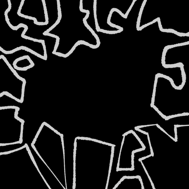 Puzzle line art