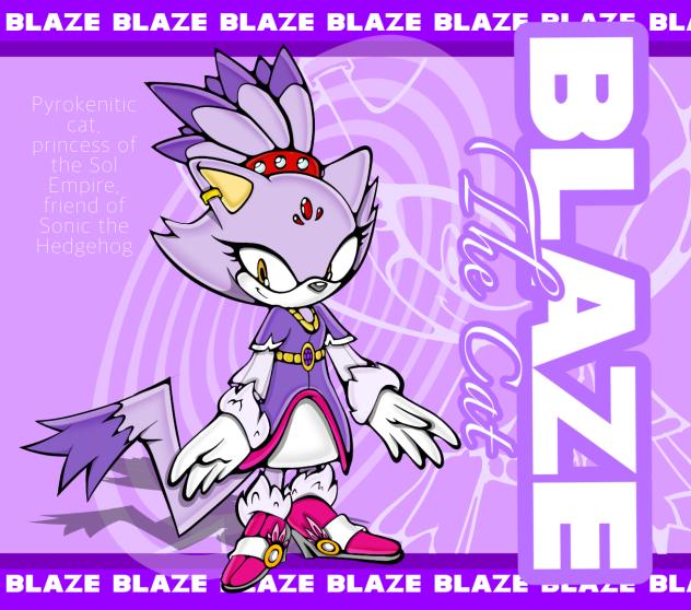 Redesigned Blaze the Cat