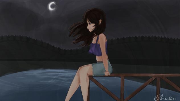 A Lunar Night at Fruit Lake - ibisPaint