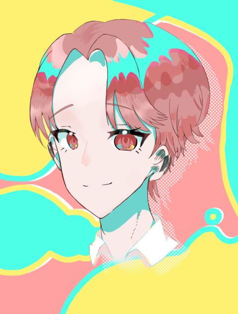 ピンク髪の男の子！