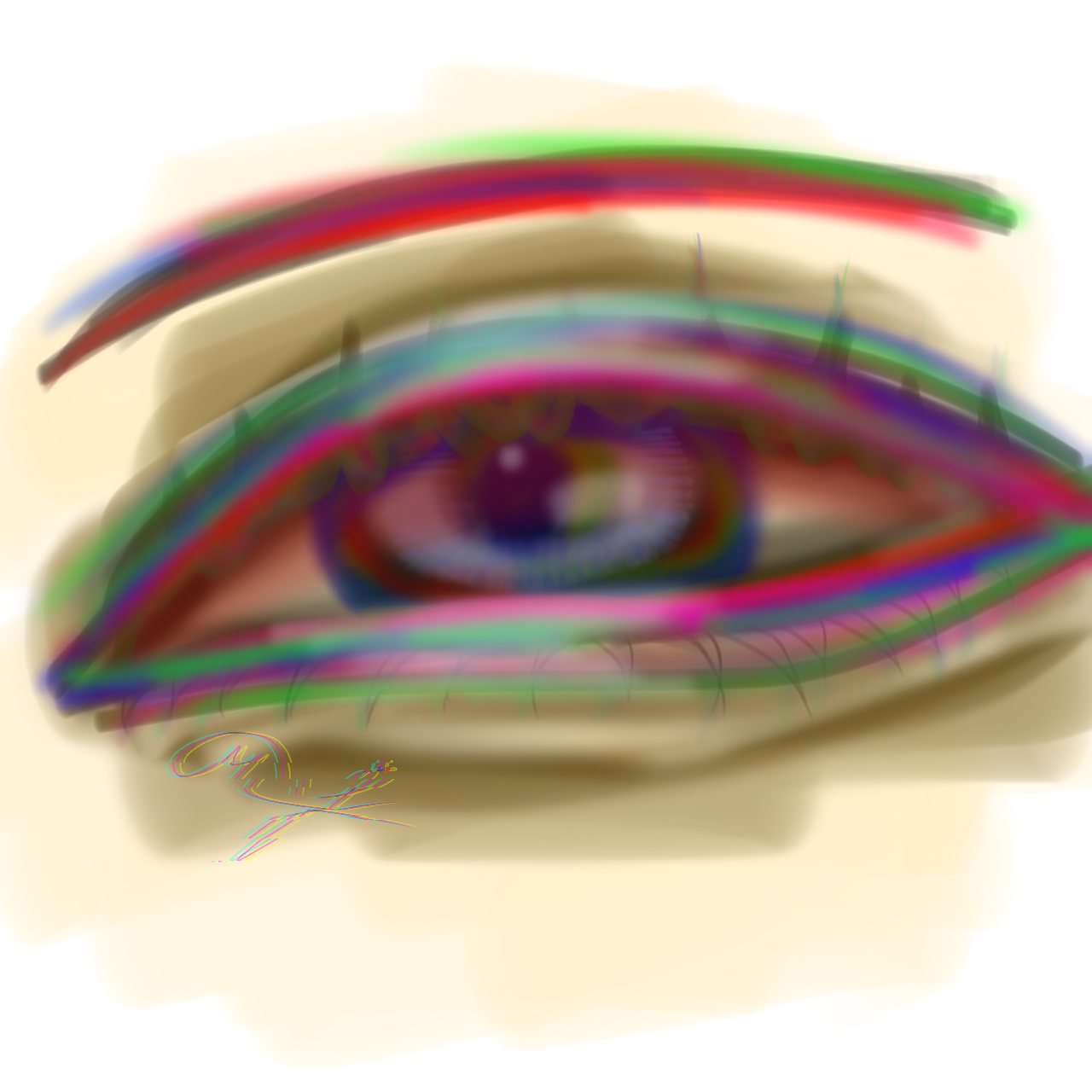 RGB eye RGB 눈 - ibisPaint