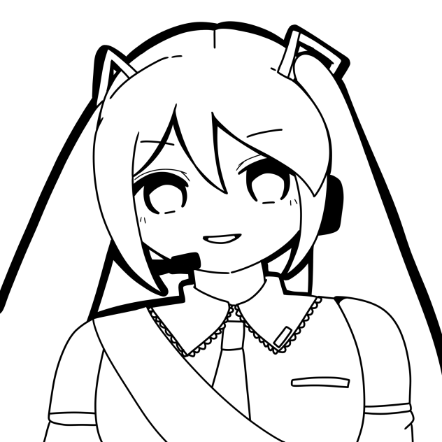 初音ミク16周年　線画