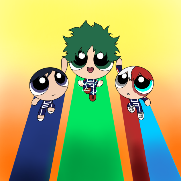 BNHA x power puff girls
