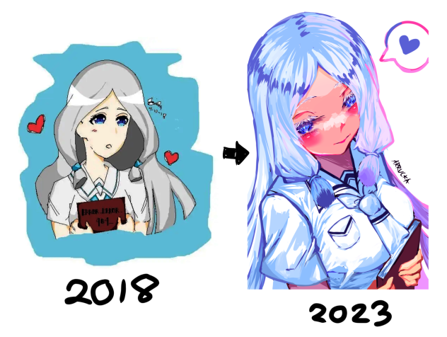 2018 fanart to 2023 redraw - ibisPaint