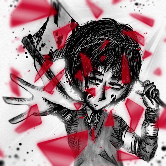 ⭐ Bloody, shattered glass ⭐