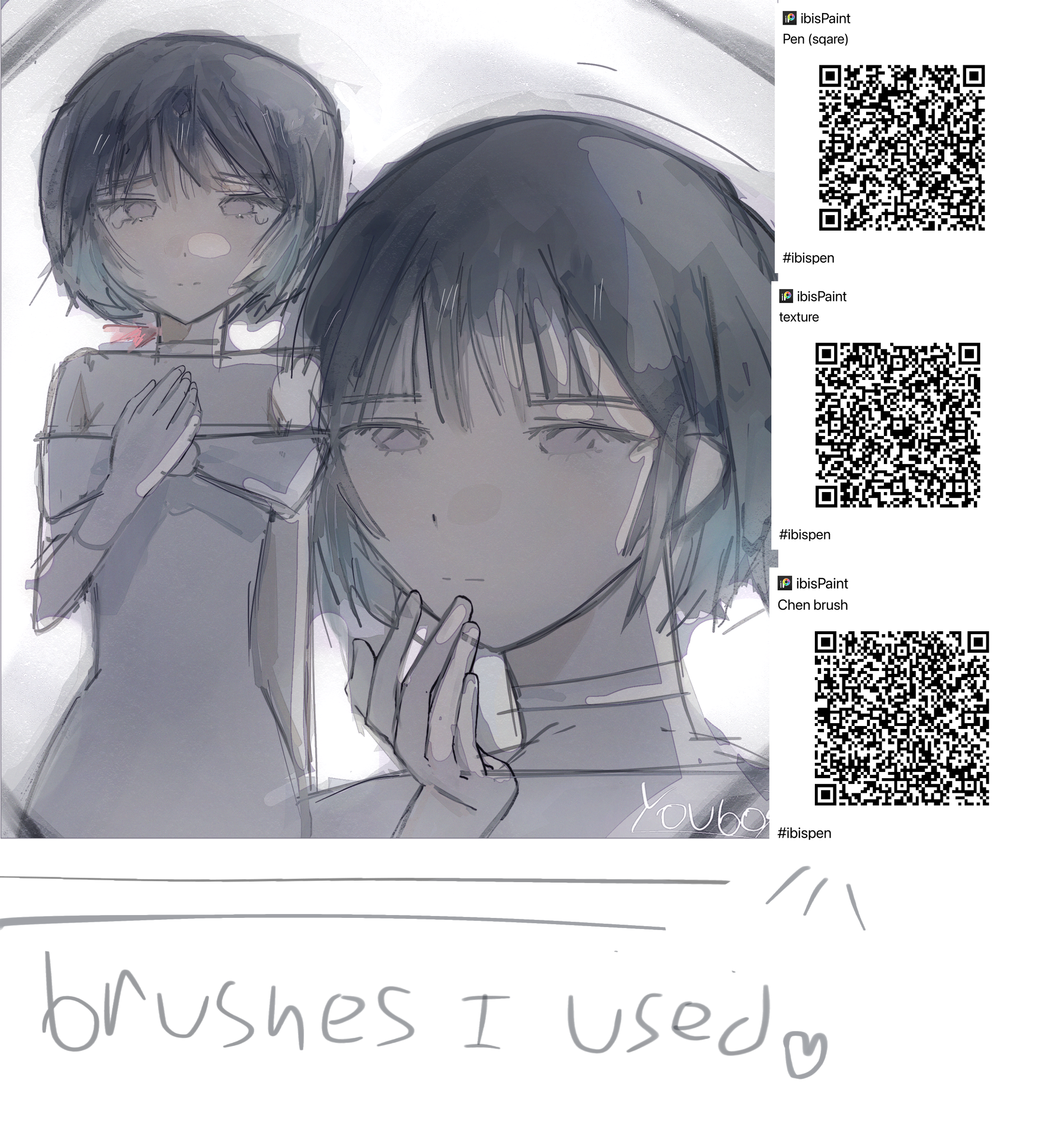 render sketch texture brush - ibisPaint