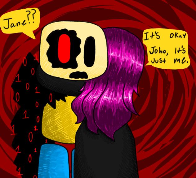 Jane Hugging John - ibisPaint