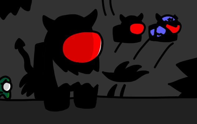 Blue in his monster form (My OC)