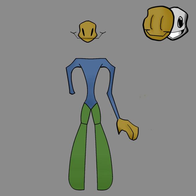 A Creepy roblox noob I guess - ibisPaint