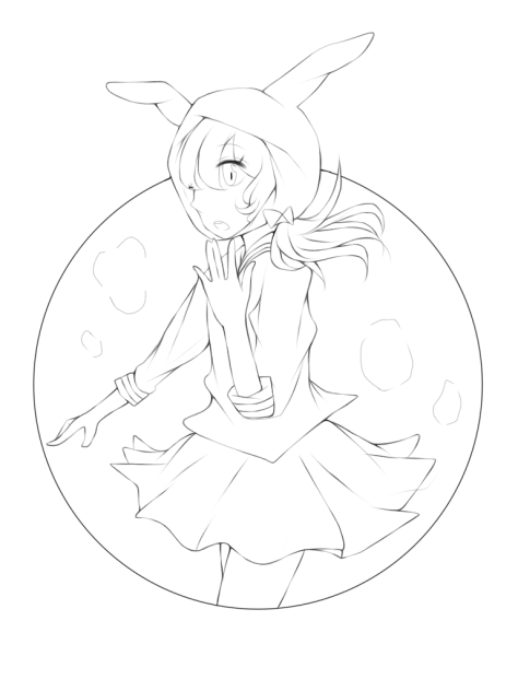 メレンゲドール　線画