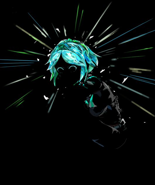 Phosphophyllite- Hair Only Version
