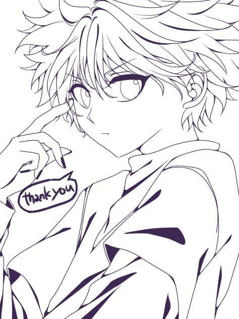 キルア　誕生日塗り絵
