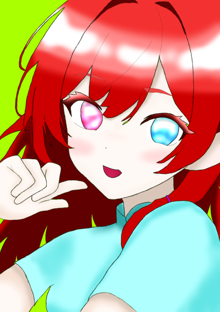 フリー線画3塗った