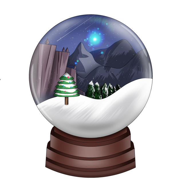 Christmas glass ball - ibisPaint