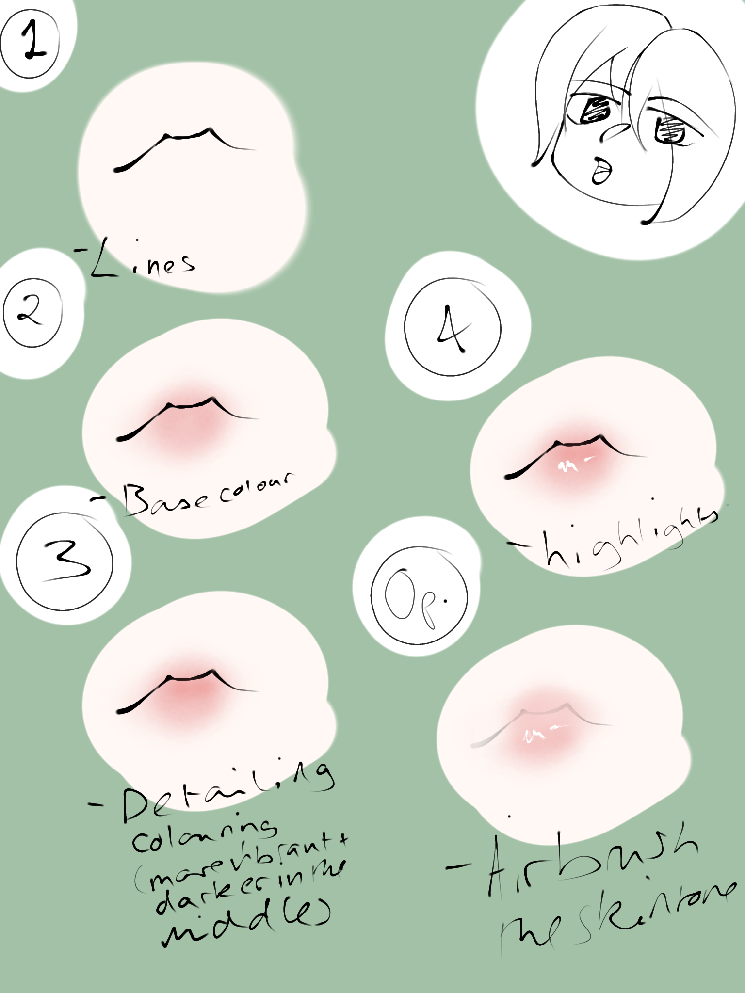 Lips tutorial - ibisPaint