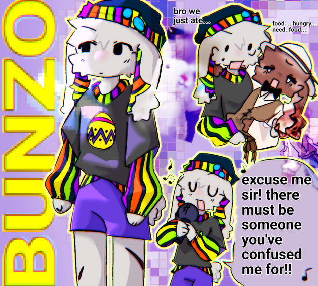 Bunzo my very rainbow bunny
