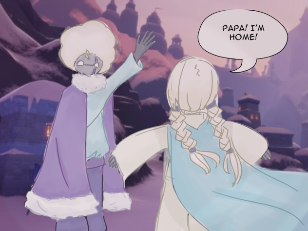 Pa-pa! I’m home~