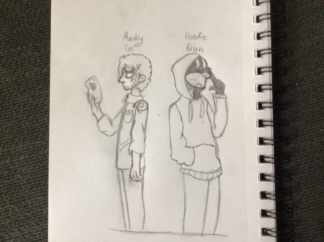 Hoodie and Masky-