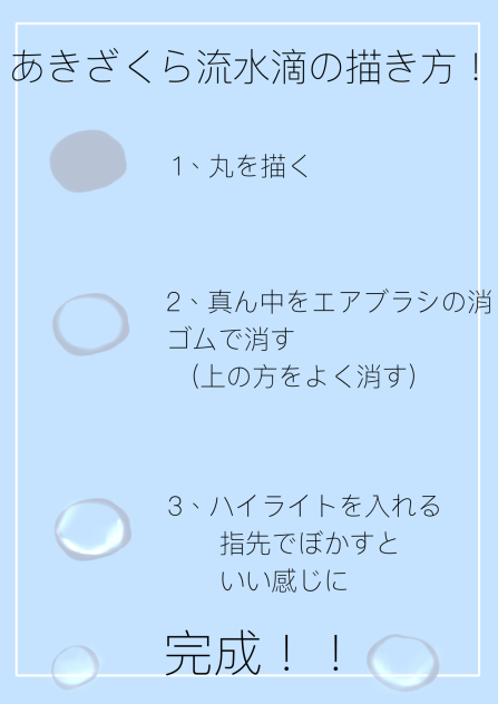 水滴の描き方！