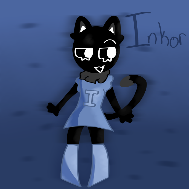 my dandys world oc Inkor! 👰‍♀