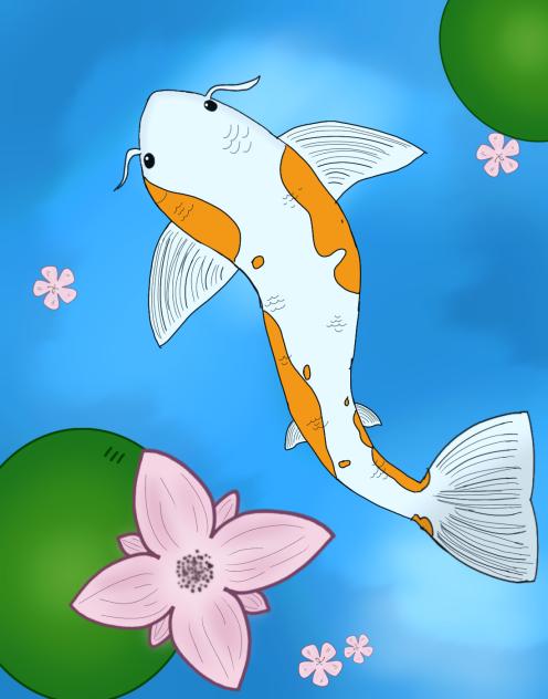 Koi fish - ibisPaint