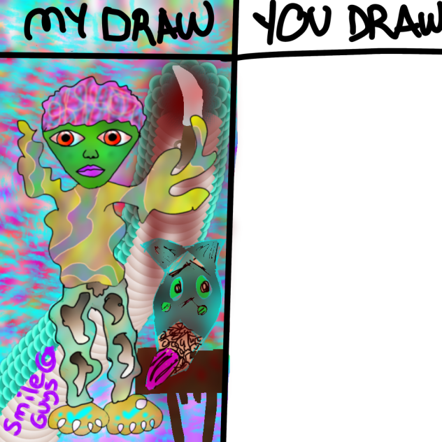 Alien end dragon ı draw you draw