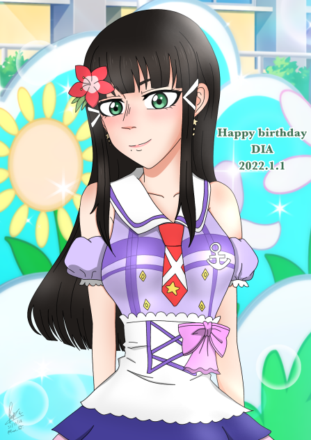Happy birthday kurosawa dia 🎁💖