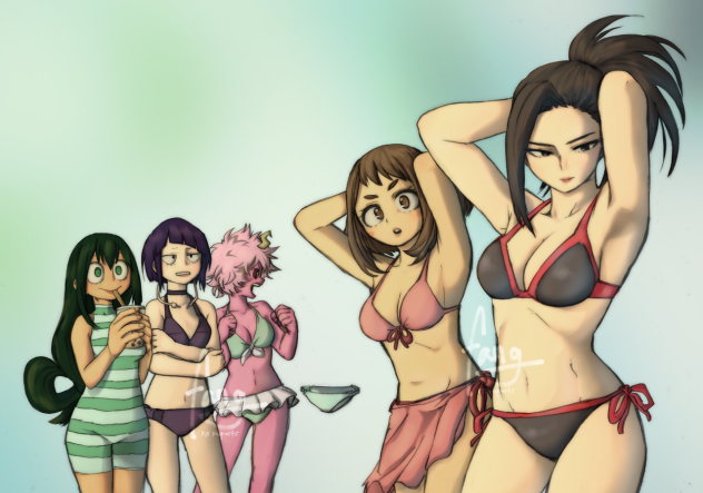 UA girls bikini coloring