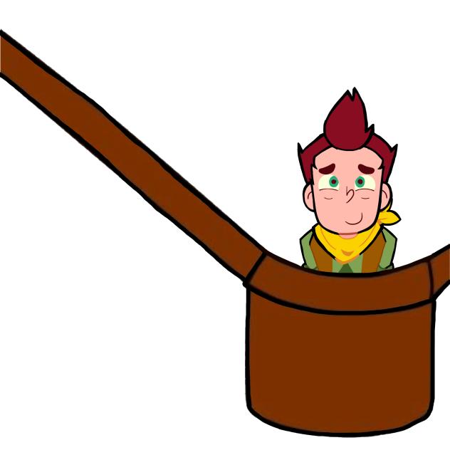 David in a bag!