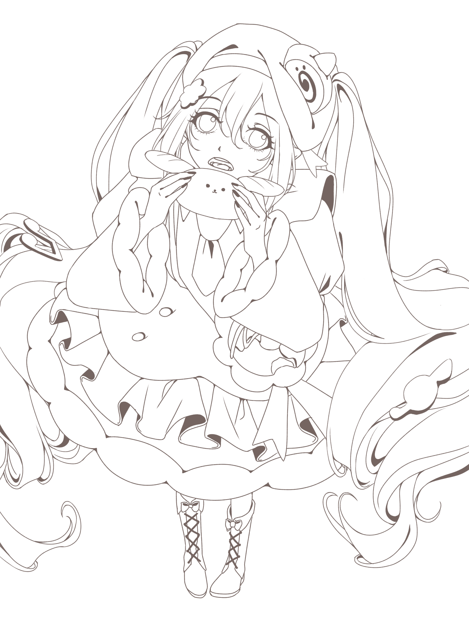 雪ミク 2026 塗り絵 - ibisPaint