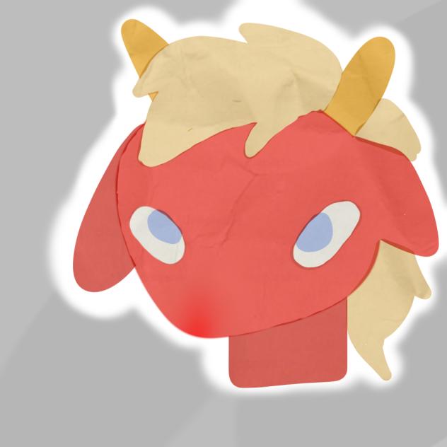 dragon in paper art style