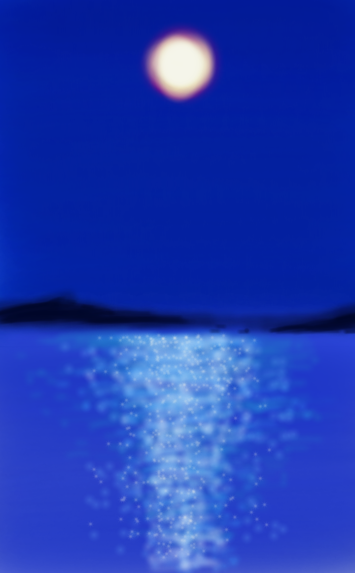 いつかの風景 月明かりの海 Ibispaint いつかの風景 月明かりの海 Ibispaint
