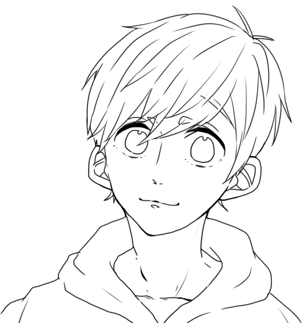 【線画】boy.