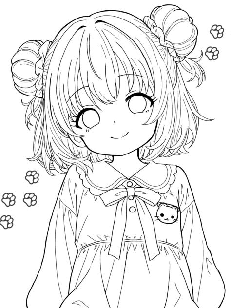 線画 ＊ 塗ってください ［49］