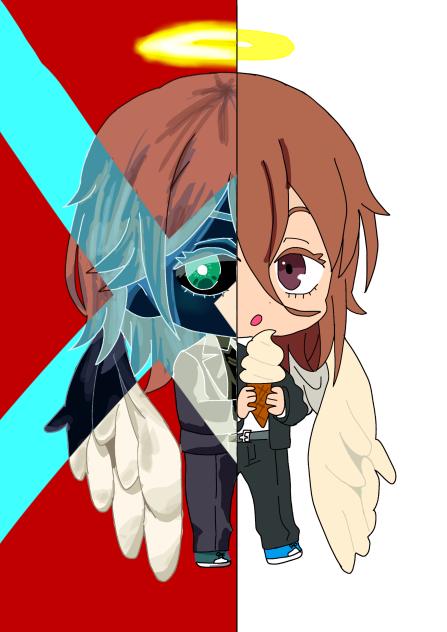 天使くん！お隣どーぞ！色反転バージョン