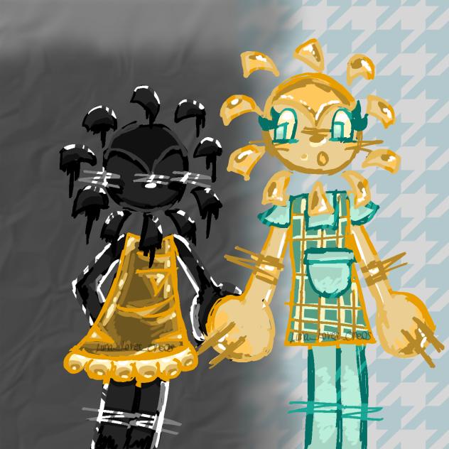 Eclipse and sunny my new oc’s ejejdjfjfj