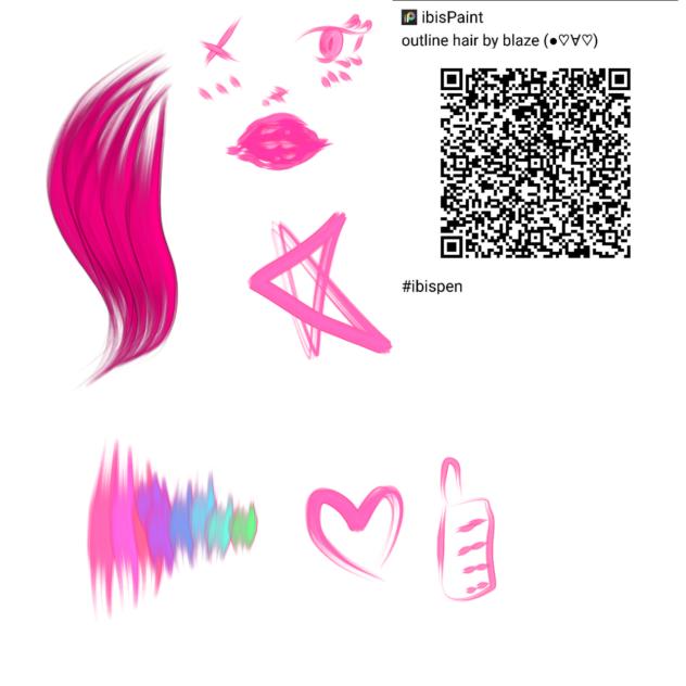 outline hair by blaze (♡∀♡)