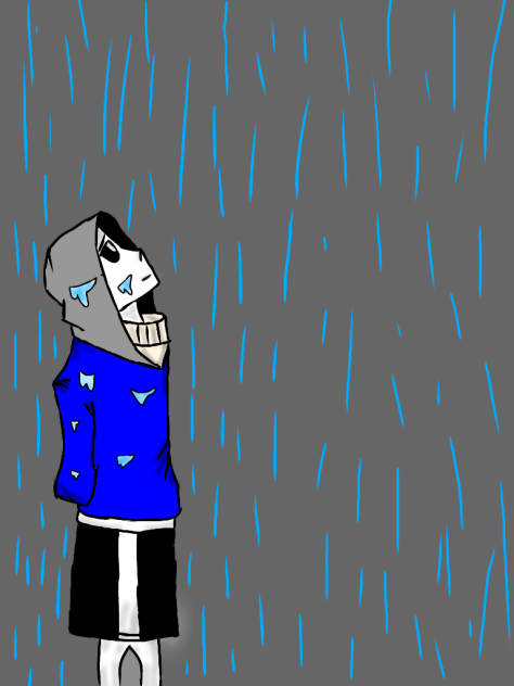 in the rain - ibisPaint