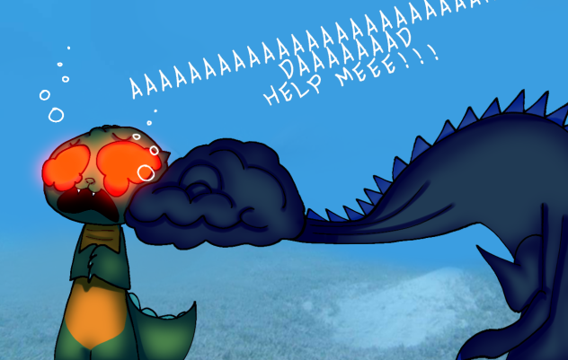 Baby Godzilla and Mushroom Godzilla