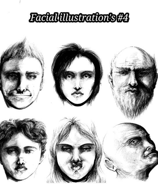 Facial illustration's 4