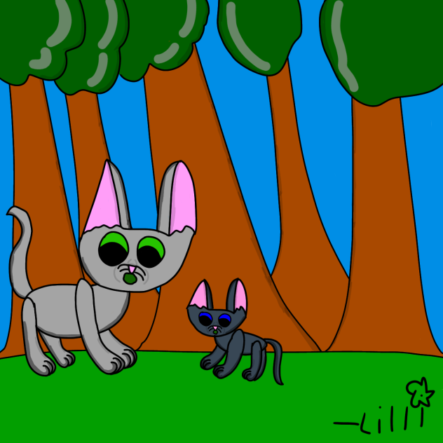 Stonefur and Bluepaw l Warrior cats