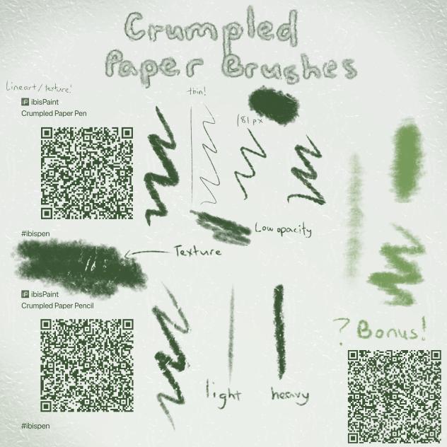 Crumpled Paper Brushes + Bonus!